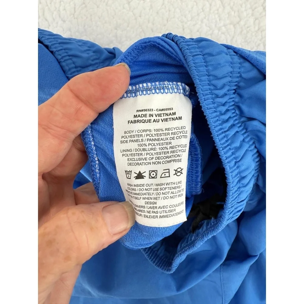Nike‎ Blue Nike Logo Elastic Waistband Athletic Casual Shorts Size Large Women